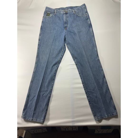Cinch Men's Med Wash Straight Leg Western Blue Denim Jeans - Size 38x37 - Picture 1 of 7